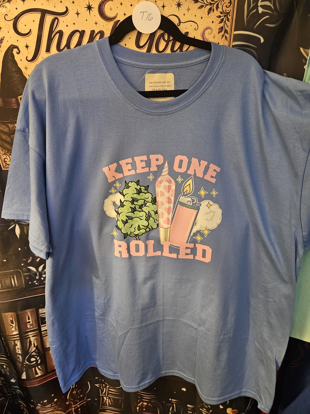 Keep One Rolled Blue Graphic T‑Shirt Unisex